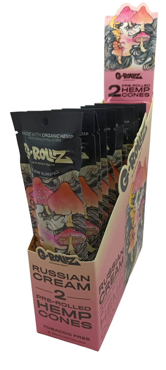 G-Rollz 2x Russian Cream Pre-Rolled Hemp Cones