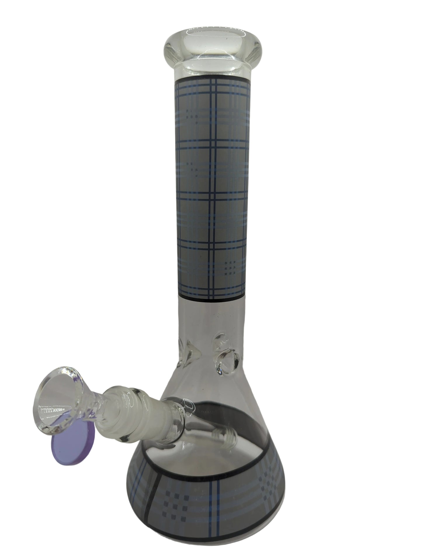 Head Happy Tartan Beaker Glass Waterpipe 26cm