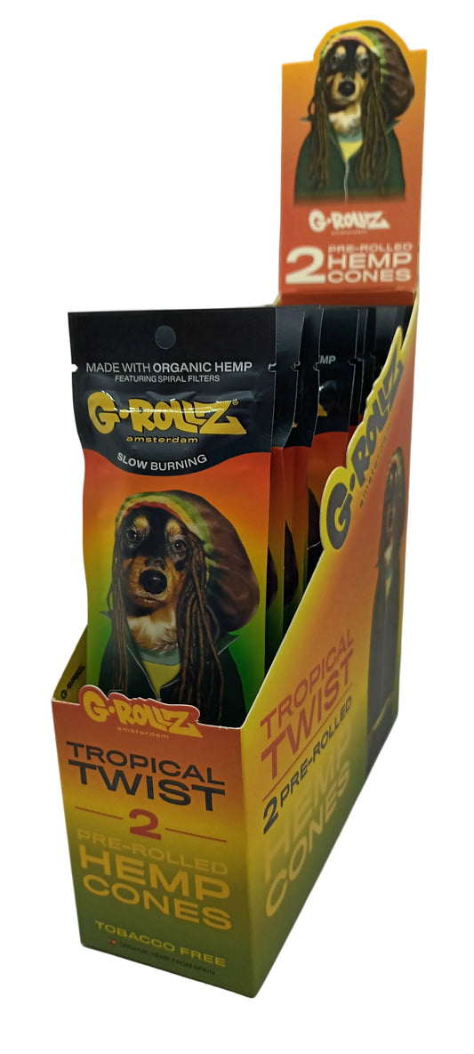G-Rollz 2x Tropical Twist Pre-Rolled Hemp Cones