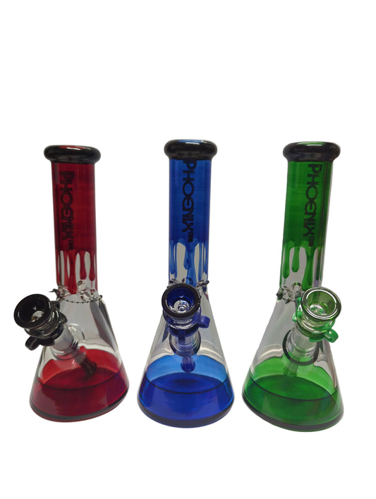 Phoenix Star Colourful Beaker Bong 10 inch