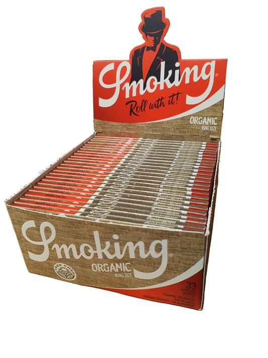 SMOKING Organic Kingsize Rolling Papers (Box of 50) BOX
