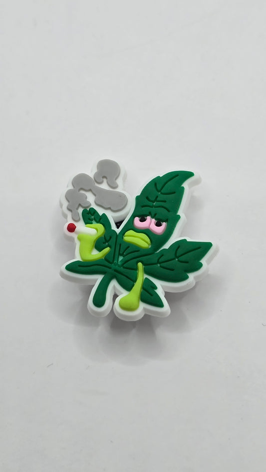 Crocs Charms - Smoking Weed Leaf