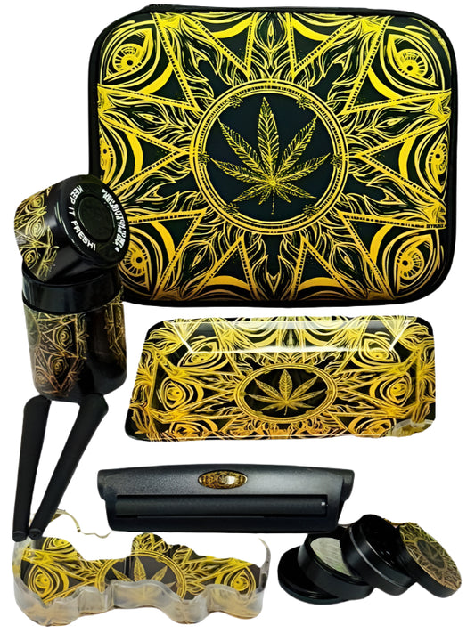Yellow Leaf Design 6 pcs Gift Set