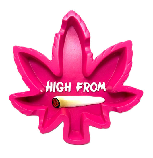 Wise Skies "High From" Leaf Ashtray - Pink